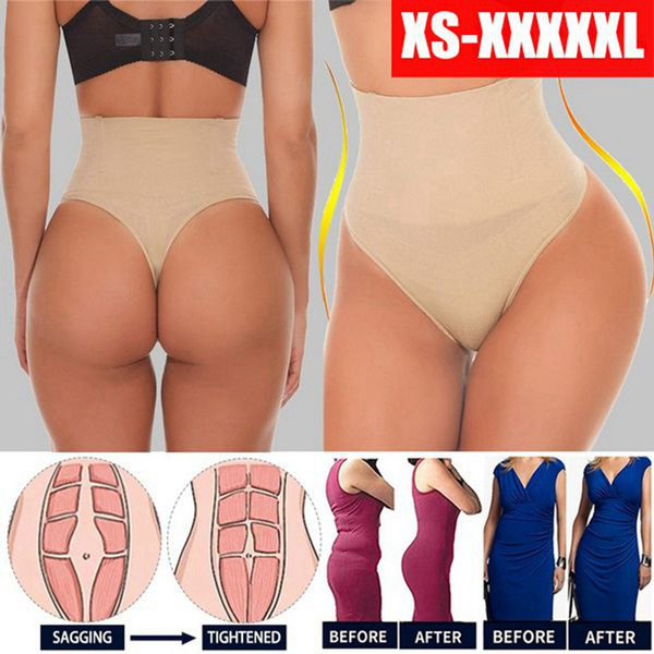 Women Waist Cincher Thong Panty Shaper High Waist Tummy Control Panties  Slimming Underwear Butt Lifter Shaping Brief Body Shaper