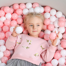 pink, multicoloredplayball, plasticball, Colorful