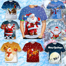 short sleeves, Mens T Shirt, santaclaustshirt, Christmas