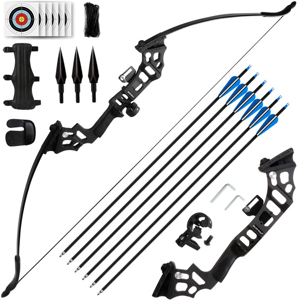 thumbnail image 2 of D&Q 58'' Archery Recurve Bow And Arrow Set For Adults Begnners 2 of 12