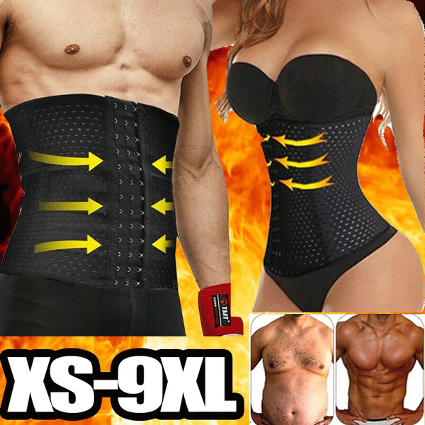 XS-9XL Men Slimming Belt Corset Underwear Abdominal Muscle Trainer