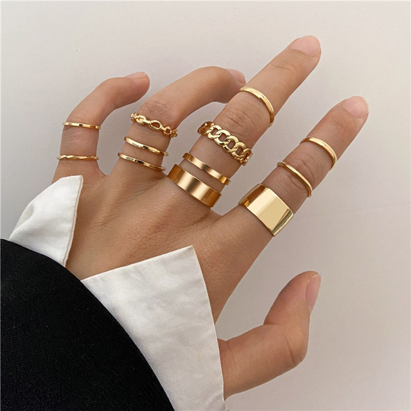EIMELI 15 PCS Knuckle Stacking Rings for Women Teen Girls,Boho Vintage  Finger Hollow Mid Stackable Rings Stackable Gold Silver Midi Rings Set  Multiple Rings - Walmart.com
