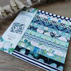Blues, patternedpaper, printed, handmadecraftpaper