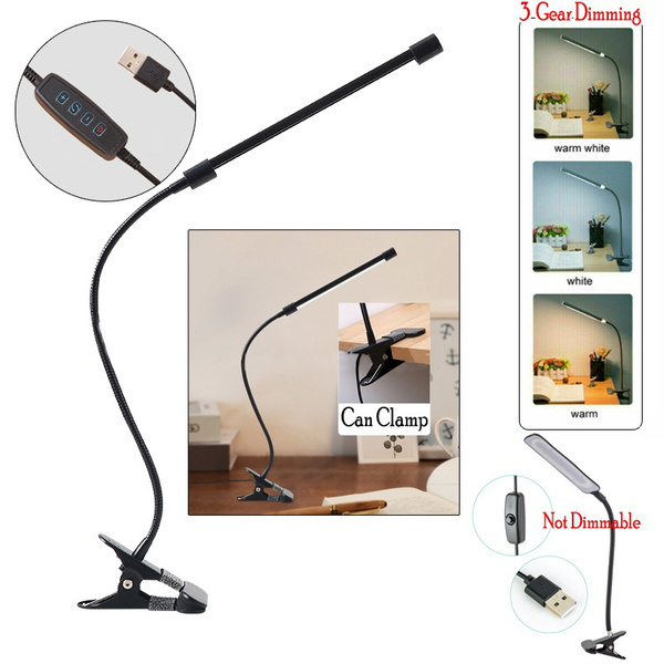 Usb Clip On Desk Lamp Flexible Clamp, Flexible Clamp Table Lamp