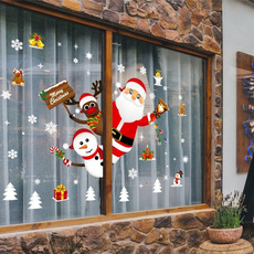 Door, Christmas, Glass, Stickers