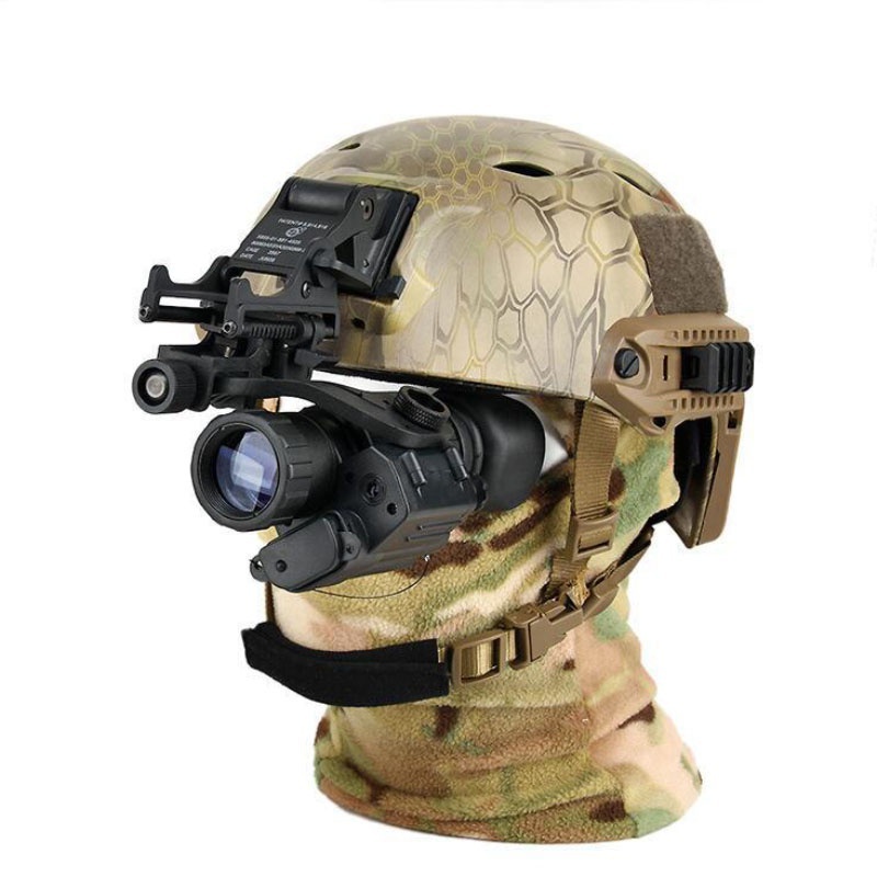 Upgrade pvs-18 infrared helmet HD night vision digital wearing infrared night vision glasses 3x magnifying telescope outdoor night vision sight CS field outdoor tactical equipment army fan model (model)