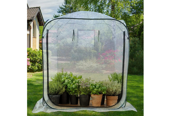 Snow/Wind/Rain Proof Instant Pop Up UV Protected Walk-in Greenhouse for Plants & Vegetables Portable Large Greenhouses for Outdoors