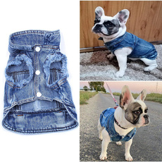 cute, Pet Dog Clothes, Medium, dogjeanjacket