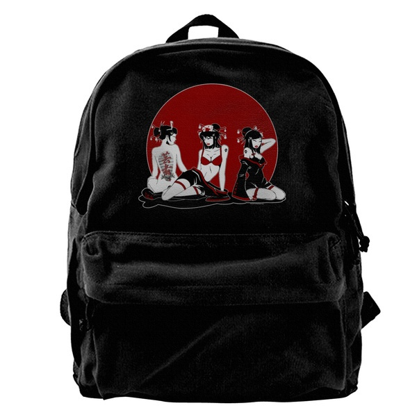 Fashion Computer Backpack Men And Women Backpacks Three Sexy Pinup