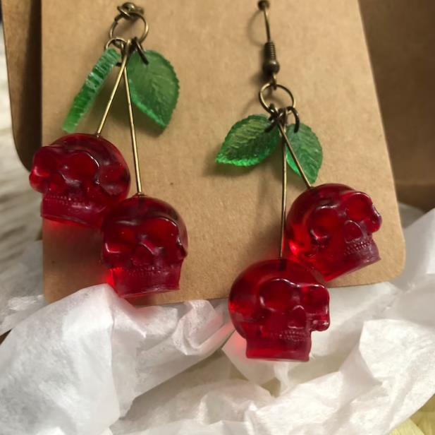 Cherry earrings deals forever 21