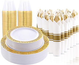 goldplasticdinnerware, plasticplate, Jewelry, gold