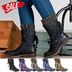 combat boots, midcalfboot, Leather Boots, Winter