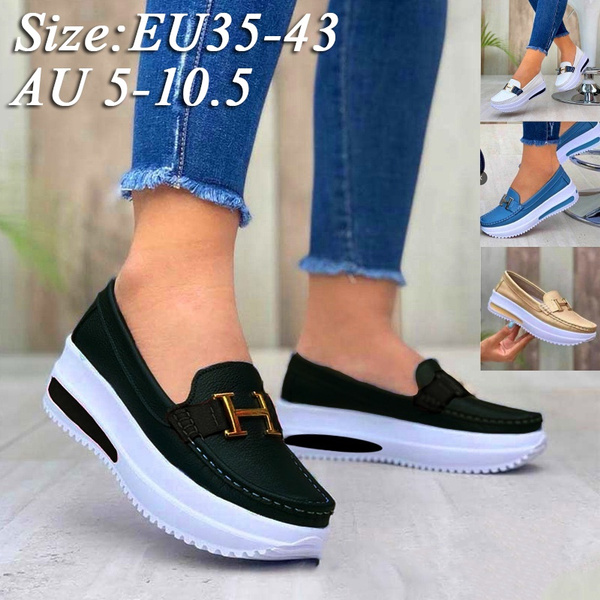 2022 Women Fashion Vulcanized Sneakers Platform Solid Color Flats Ladies Shoes Casual Breathable 2769