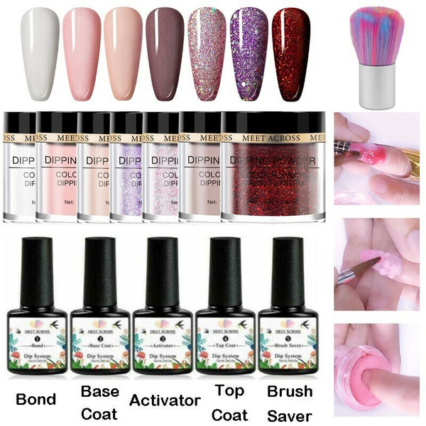 7Pcs/13PCS Nail Dipping System Set Dip Nail Powder Natural Dry Dipping