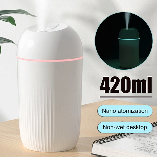 420ML USB Silent Air Humidifier with LED Night Light Aroma
