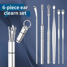 Steel, earpickcleaner, earspoon, Stainless Steel