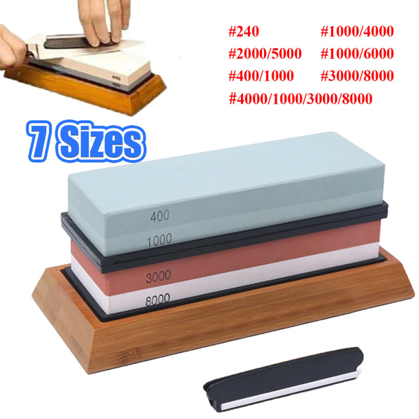 Sharpening Stone 1000 & 3000 Grit Double Sided Whetstone Set For