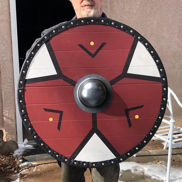 Details about   Medieval Viking Armour 24" Red Cross Shield Fully Functional Shield 