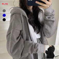 hooded sweater, Long Sleeve, Harajuku, Pocket