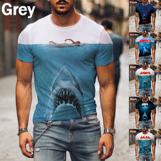 Funny, Shark, Fashion, Shirt
