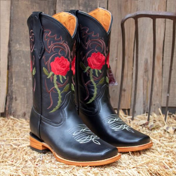 Rose cowboy outlet boots