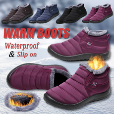 Flats, Cotton, Winter, Waterproof