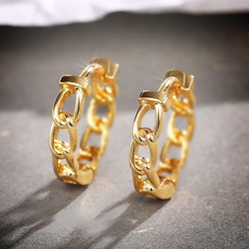 Sterling, Fashion, punk earring, gold