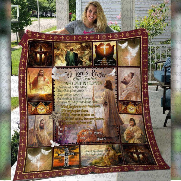 Jesus The Lord's Prayer Quilt Jesus God Christian The Lord's Prayer Our