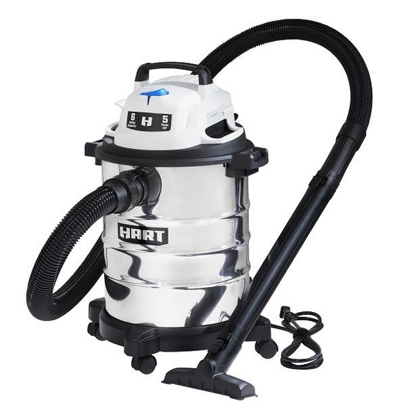 Hart VOC608S 3702 6-Gallon Stainless Steel Wet/Dry Vacuum | Wish