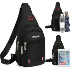 Trendy Canvas Leisure Sports Small Backpack Oxford Cloth One-shoulder Messenger Bag Chest Bag