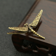 figurinedragonfly, Brass, Decor, Home Decor