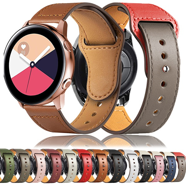 Genuine Leather band for Samsung Galaxy watch 6 5 pro/4/3/Active 2