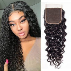 water, 4x4laceclosure, Lace Wig, deepwave