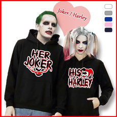 Couple Hoodies, halloween hoody, Fashion, harleyquinn