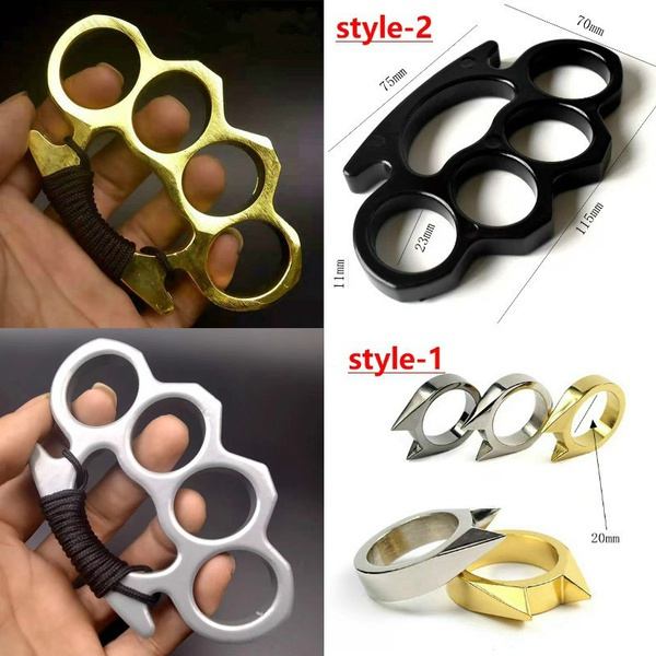 Newest Brass Knuckles Tactical Survival Multi-functional Self Defense 