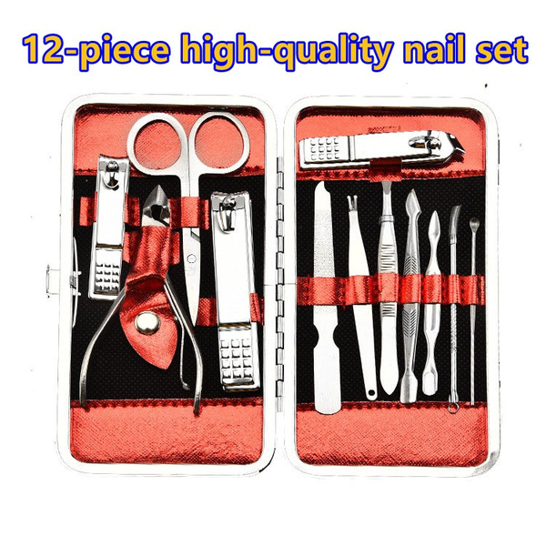 Stainless Steel 12piece Set Nail Care Tool Set Nail Clippers Nail