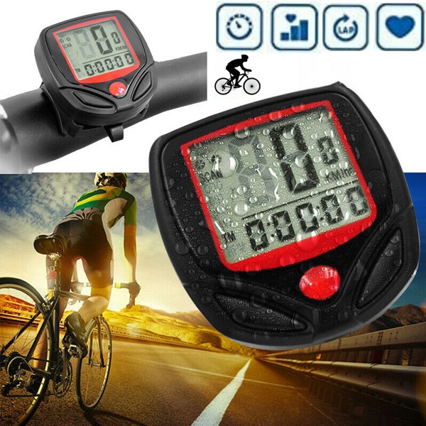 LCD Digital Waterproof Bike Computer Cycle Speedometer Wired Odometer