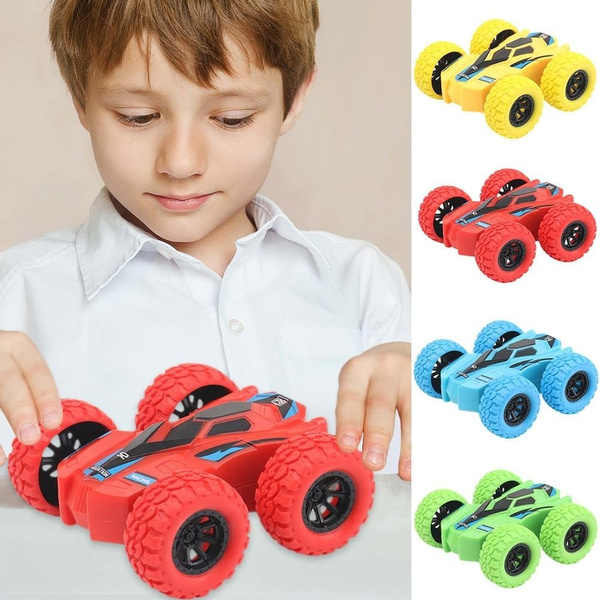 Children's Toy Car Fun Double-sided Car Inertial Safety Anti-collision ...