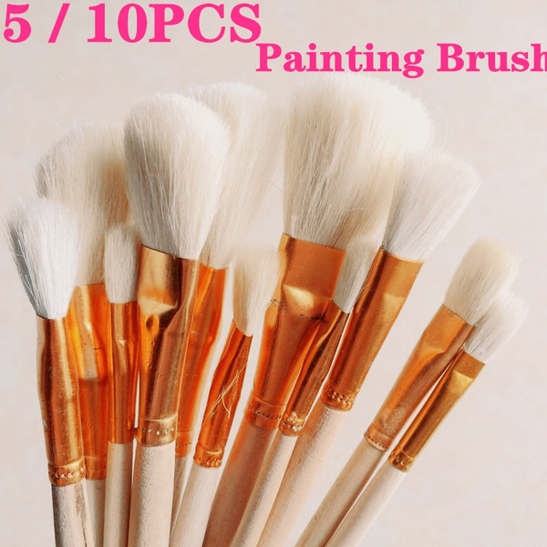 5/10Pcs Brushes Set for Art Painting Oil Acrylic Watercolor