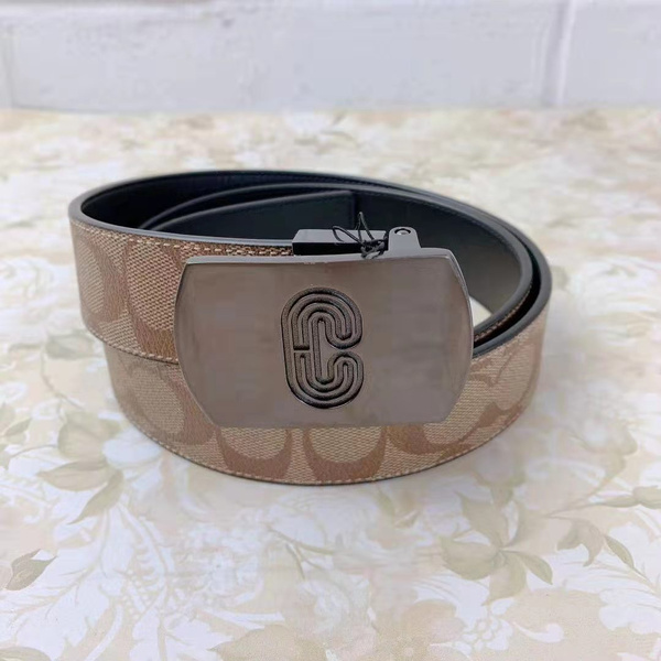 coach men's belts brown