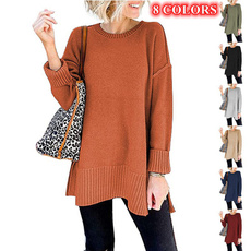 blouse, Round neck, Plus Size, sweaters for women