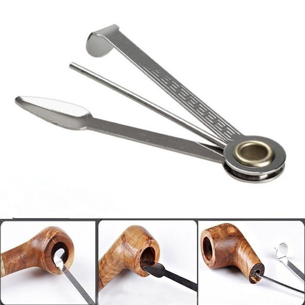 Tamper, Reamer & Pick 3-in-1 Tool - Red Wood & Brass Pipe Tools For Smoking  Pipe Cleaning Smoke Cleaner Smoking Accessories
