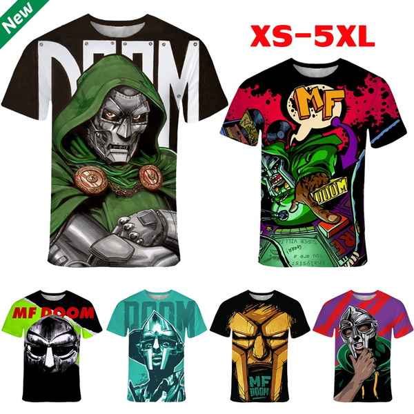 MF Doom Steel Mask Printed Sweatshirt In Black – Actual Fact Clothing - Foto 7