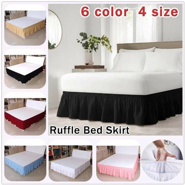 Solid Color Fitted Sheet Set, Dustproof Non-slip Mattress