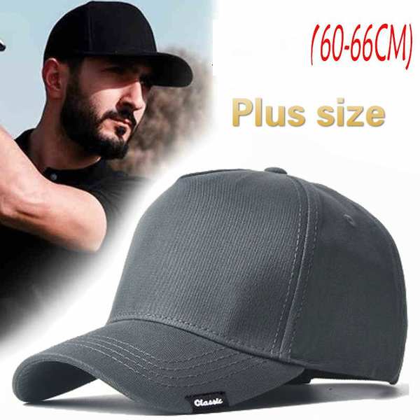 60-65 Cm Big Head Man Large Size Baseball Hats Summer Outdoors Thin Dry  Quick Sun Hat Men Cotton Plus Size Sport Cap