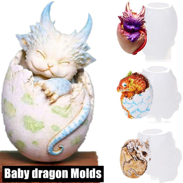 3styles Baby Dragon Silicone Mold for Soap Resin Pendent Diy