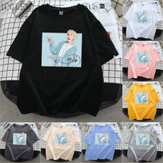 shortshirt, K-Pop, Outdoor, Cotton T Shirt