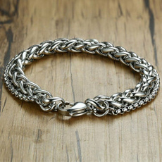 Steel, bicyclechainbracelet, Titanium Steel Bracelet, Jewelry