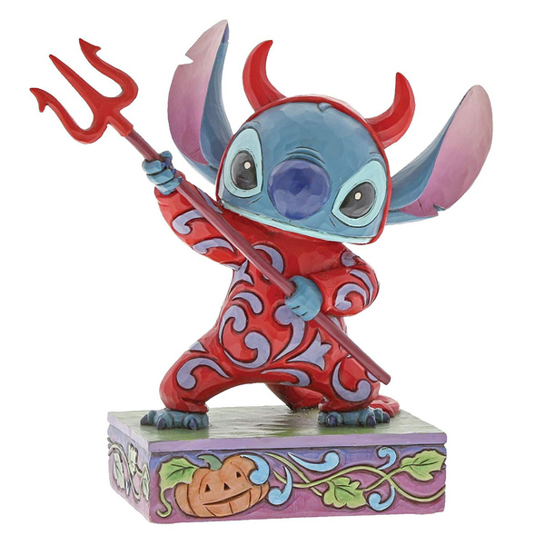 Jim Shore Disney Devilish Delight Stitch in Devil Costume Halloween ...