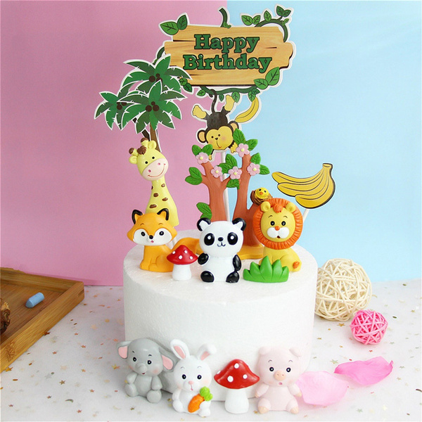 Baby Farm Animals Birthday Cake